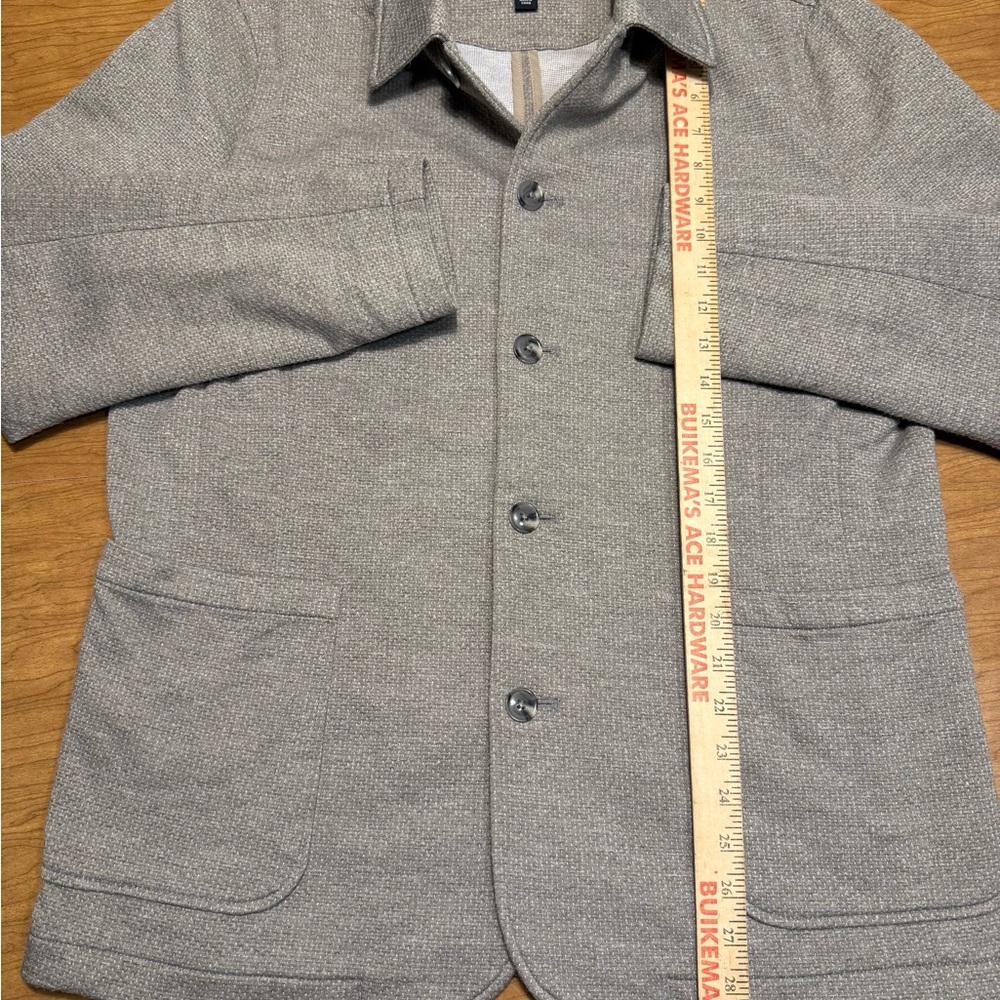 Johnston & Murphy Men's Light Gray Shirt Jacket - Picture 3 of 5